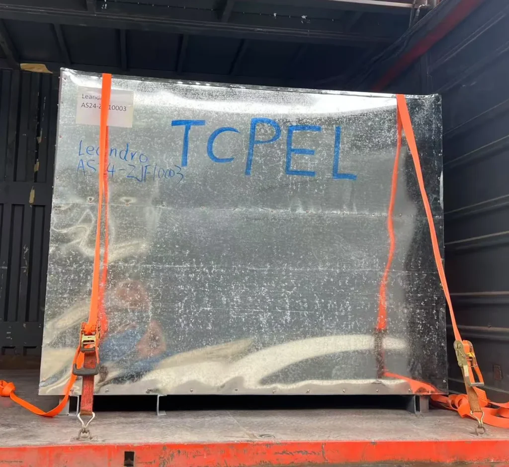 Peletizadora TCF protegida para transporte
